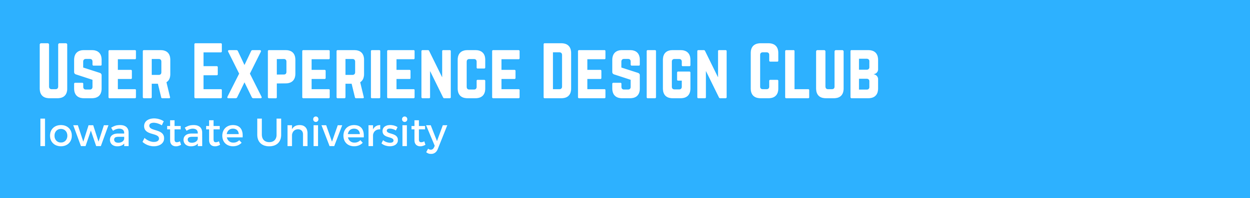 User Experience Design Club Header