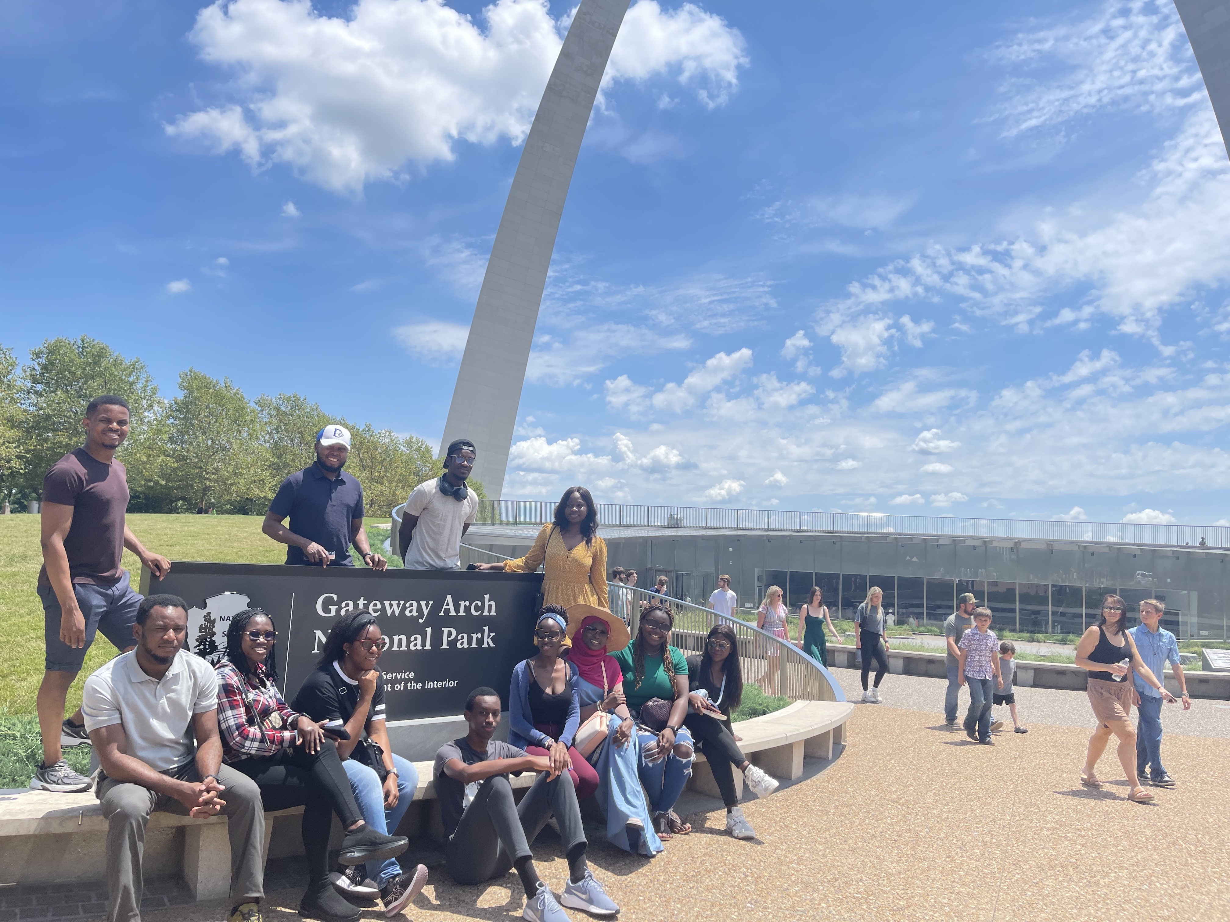 Gateway Arch National Park group photo
