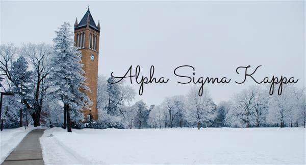 Alpha Sigma Kappa:  Women in Technical Studies Header