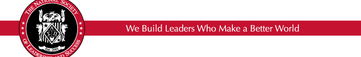 The National Society of Leadership and Success - Sigma Alpha Pi Header