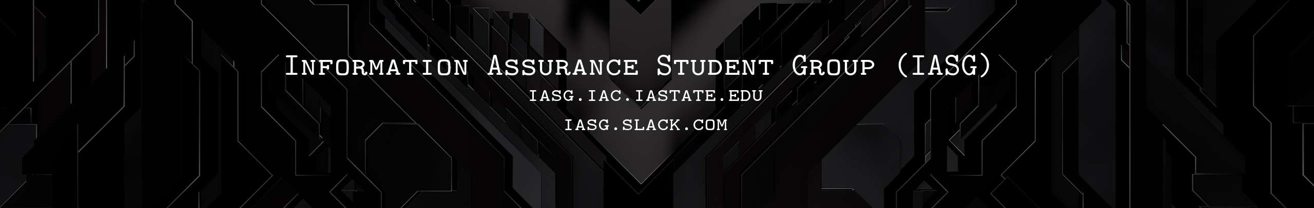 Information Assurance Student Group Header